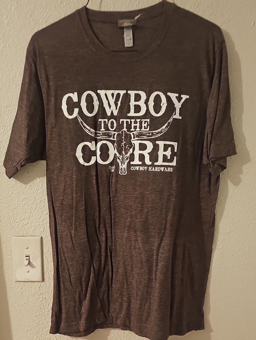 Cowboy to the Core Short Sleeve Graphic Tee - Brown